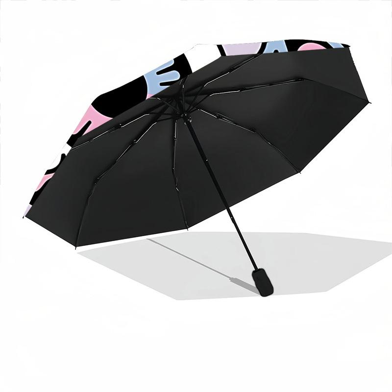 1pc Eye Wings Automatic Open/close Folding Compact Umbrella, 8-Rib Sturdy Canopy, Lightweight Portable, Everyday Use, Gift, Outdoor Umbrella, Travel E