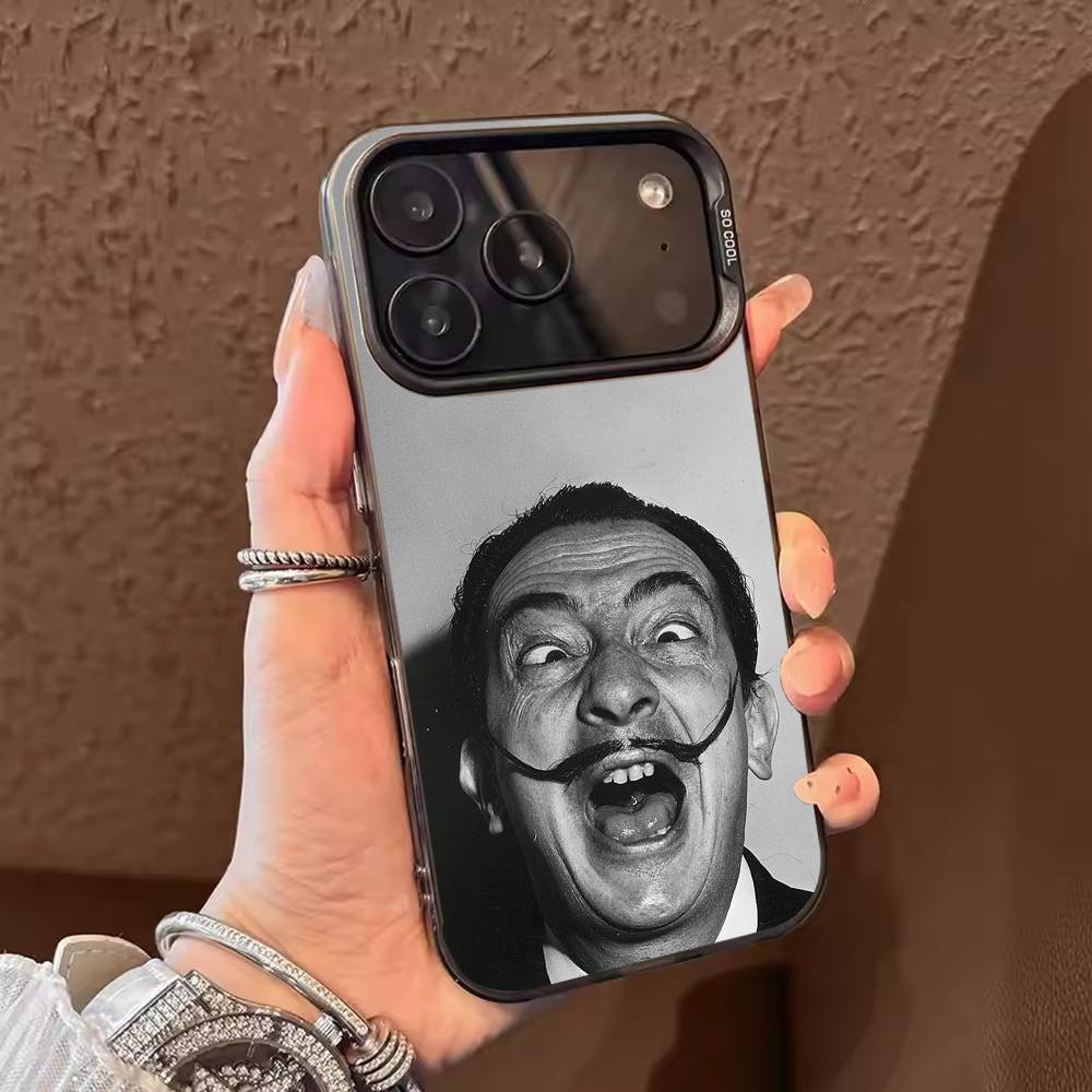 Artist S-Salvador Dalí Phone Case For iPhone 17,16,15,14,13,12,11,Pro Max,Plus Candy Silver Cover