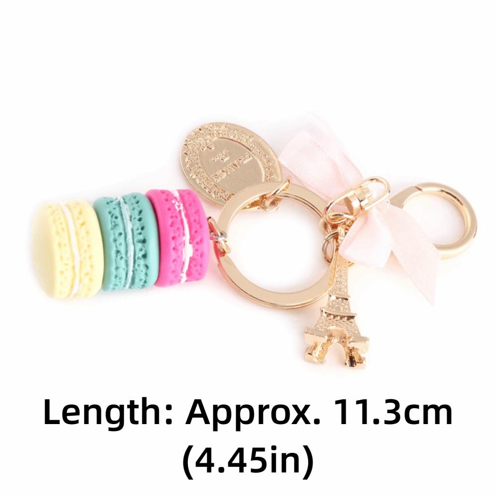Colorful Macaroon Keychain Cute Bag Charm Key chain) Keyring Pendant  Bag Decoration