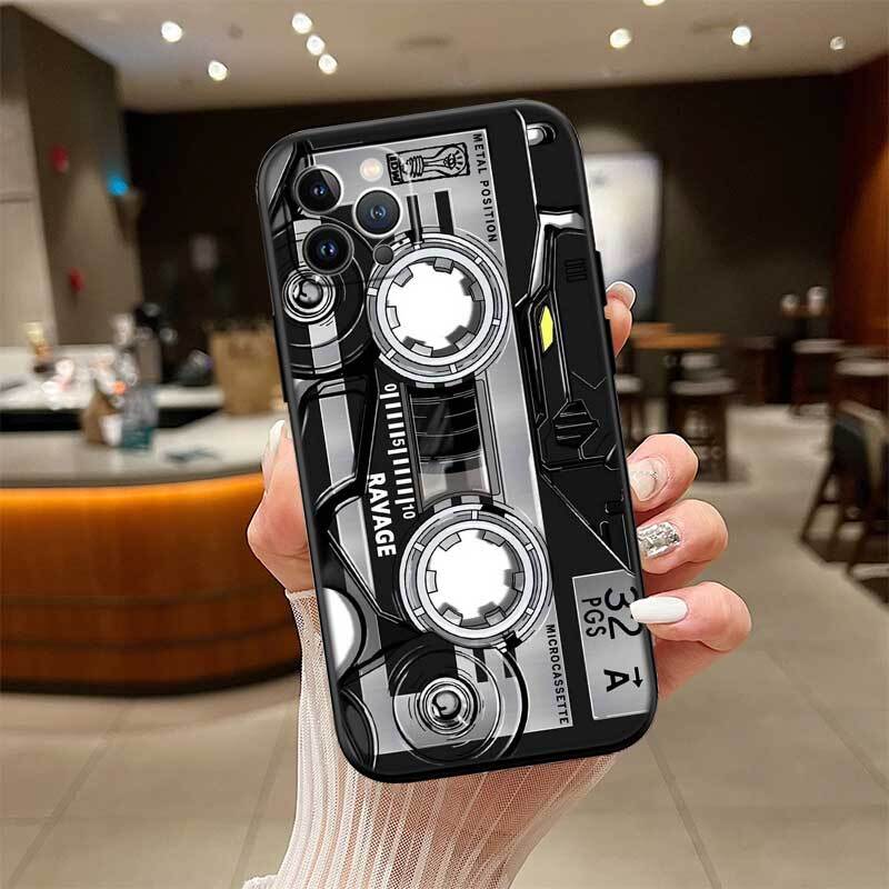 Cassette Vintage Tape Case for Samsung M55 M35 M15 A02 A05S A05 A06 A15 A12 A13 A10 A16 A20 A22 A24 A25 A30 A31 A32 A33 A35 A42 A50