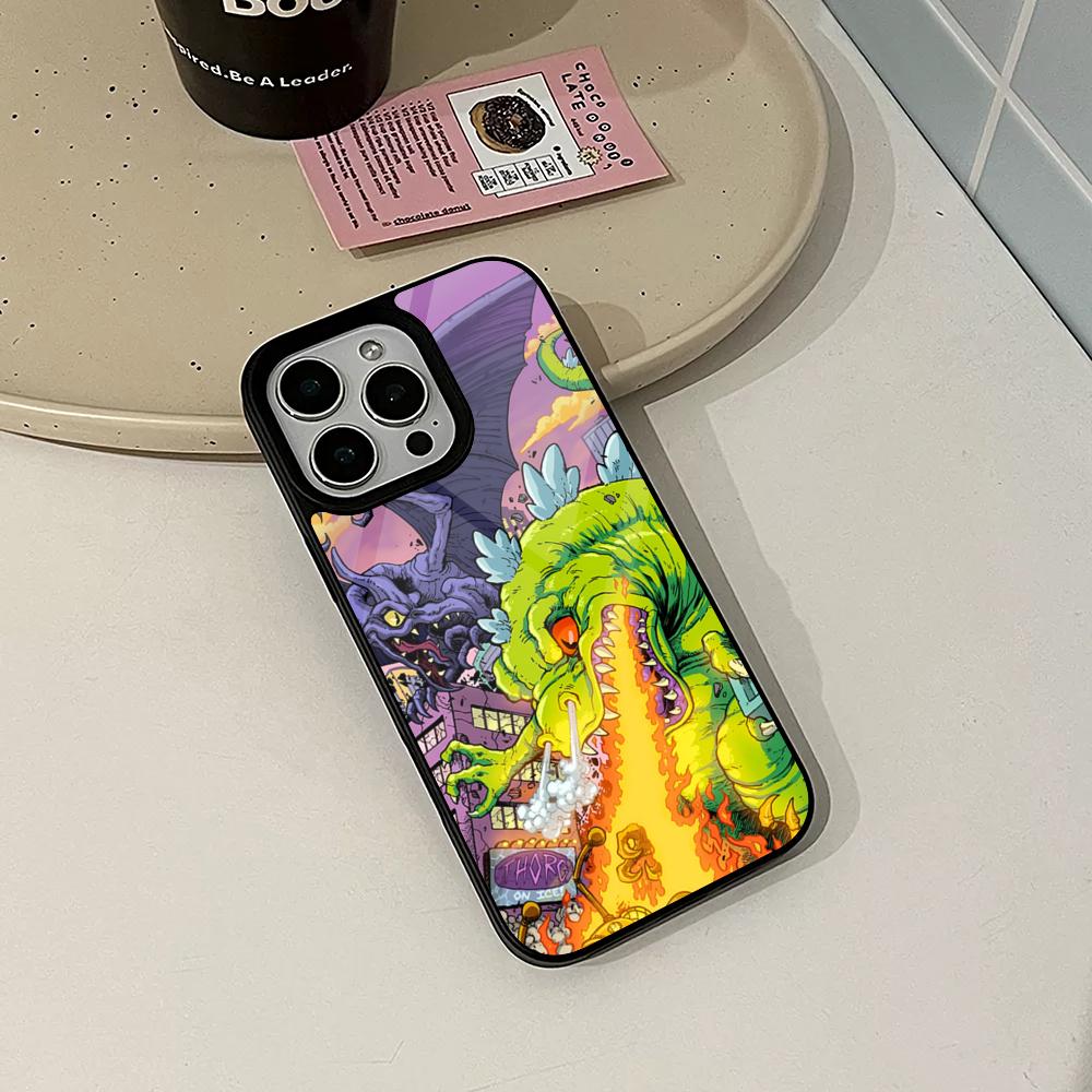 Милый Крутой Чехол для Телефона Rugrats Смешной для Iphone 17 16 15 14 Air 13 12 11 Pro Max Mini Plus Fundas Чехол PC+TPU Покрытие
