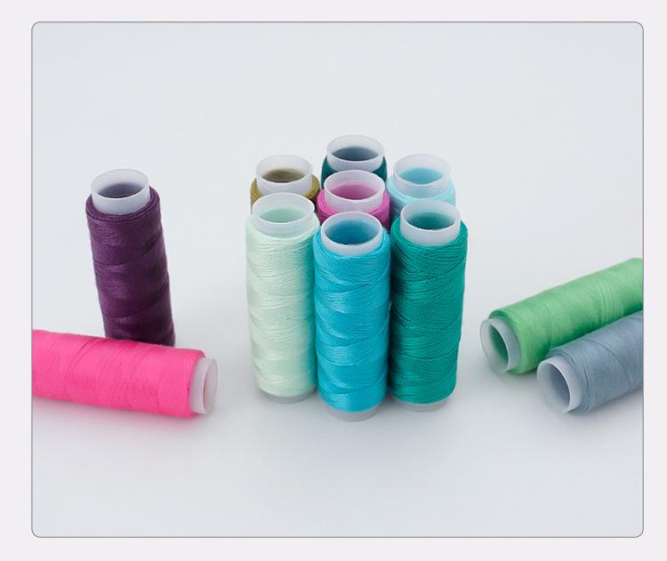 39-Color Portable Sewing Kit: Household 402 Polyester Thread for Hand Sewing with Small Spools.