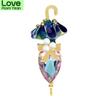 Crystal Umbrella Brooches For Women Small Summer Pin Fashion T -Shirt Accessories High Quality New Arrival