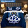 3PCS Dynamo Moscow Football Club Bedding Set 2D Printing (Includes 1 Duvet Cover + 2 Pillowcases Coreless), Bedroom decor,Fan gift