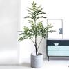 Ten Merits Biomorphic Green Plants: Vintage Indoor Staircase Decor, Large Floor-Standing Faux Potted Plant for Home