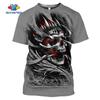 Модная летняя мужская футболка с 3D принтом ужасов и черепом, повседневный дышащий мужской топ большого размера с короткими рукавами в стиле хип-хоп