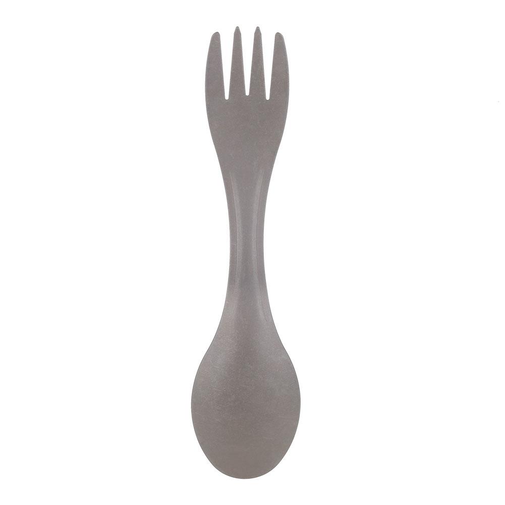 Outdoor Portable Titanium Alloy 2 in 1 Spoon Fork Combo for Picnic Camping Traveling