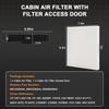 Ram Cabin Air Filter & Filter Access Door Kit Compatible With Dodge Ram 1500 2500 3500 Avenger Caliber Journey Compass Patriot Chrysler 200