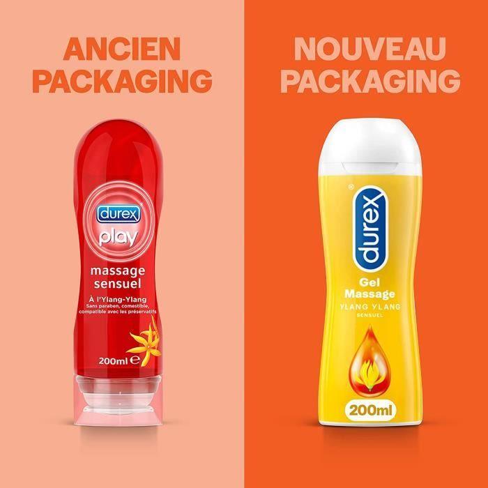 Gel De Massage Lubrifiant Sensuel à Base D'Eau - 2 en 1 - Aux Extraits d'Ylang Ylang - 200 ml[4]