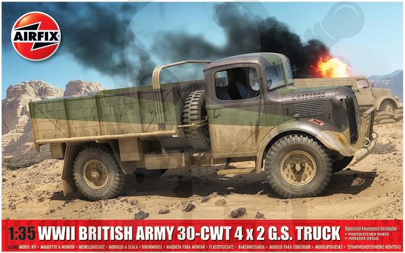 Airf-1380 wwii british army 30-cwt 4x2 gs truck