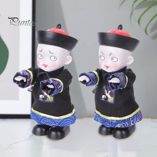 Игрушка-зомби без батареек, забавная, заводная, с тканевым костюмом, жуткое выражение лица, маленький прыгающий пружинный механизм, подарок на день рождения для детей и взрослых