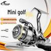 Полнометаллический спиннинговый рыболовный катушка для гольфа с длинным забросом, с микро-приманкой и удилищем для заброса по камням