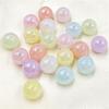 Loose Beads 10pcs 16mm Dazzle Color Jelly Color Round Acrylic DIY Jewelry Accessories Fashion for Bracelet Earring Making Material Beaded  Accessories