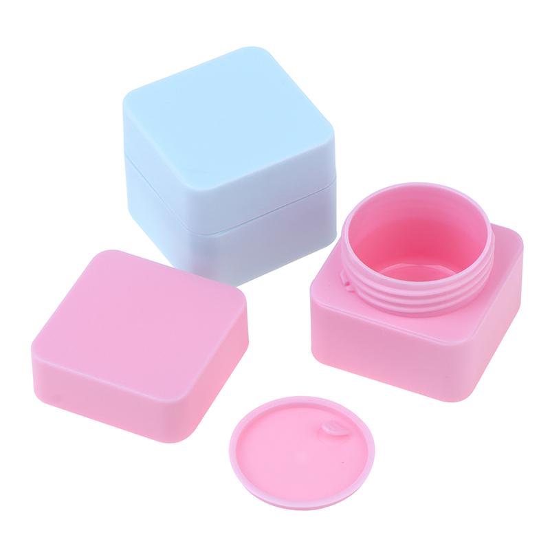 5G-50G пустые пластиковые квадратные контейнеры для косметики для дизайна ногтей баночка маленькая банка для образцов крема гель для ногтей пудра коробка лосьон для макияжа инструмент
