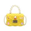 Button Girls Golden Rabbit Pattern Crossbody Bag Rainbow Pattern Bags Daily