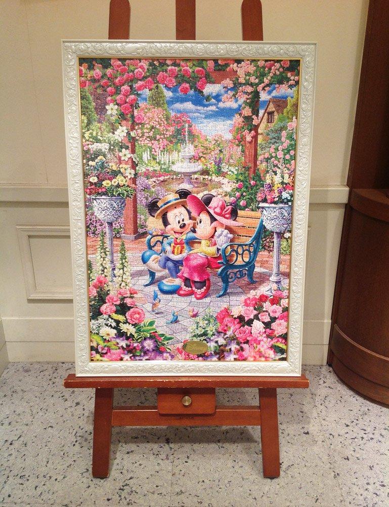 Tenyo в пазле из 1000 деталей Disney Love Blooming Royal Garden В комплект входят клей и шпатель. В комплект входит сервисная карта [Сделано в Японии] (51х73,5см)