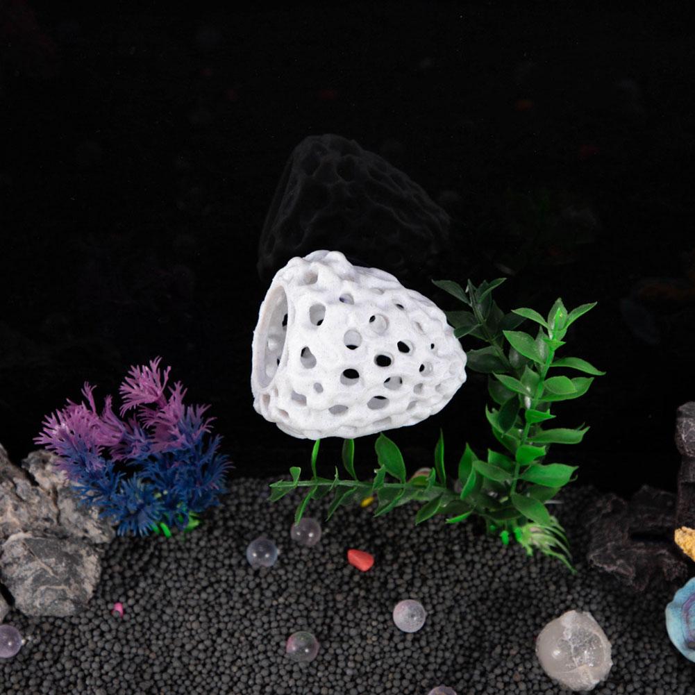 Multi Functional Shrimp House Water Grass Culture Dish Porous Breeding Simulation Hole Coral Ne O2Y0