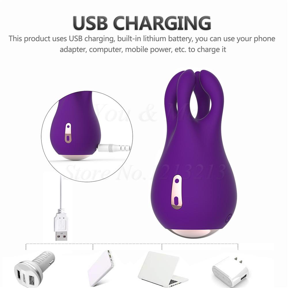 10 скоростей, вибратор-кролик, мастурбатор, вибрационный зажим для сосков, стимулятор клитора, зажим для половых губ, массажер для взрослых, секс-игрушки для женщин