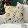 Abstract  Lemon Summer Cushion Cover Inches Farmhouse Decor Home Throw Pillow Covers For Couch Decorations