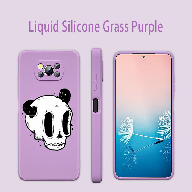 Милый череп с мультяшным рисунком для Xiaomi 6X CC9 E A3 Lite A2 Mix 3 4 Poco X3 NFC X2 M2 C3 M3 Pro F3 GT, жидкий силиконовый чехол для телефона