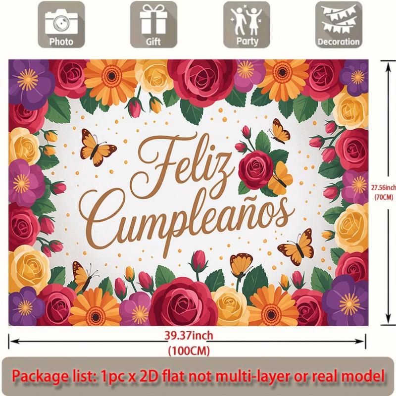 Party Backdrop Floral Flat Events Wedding Coming Ceremony Four Season Entryway Photo Background Decor Front Door Decor
