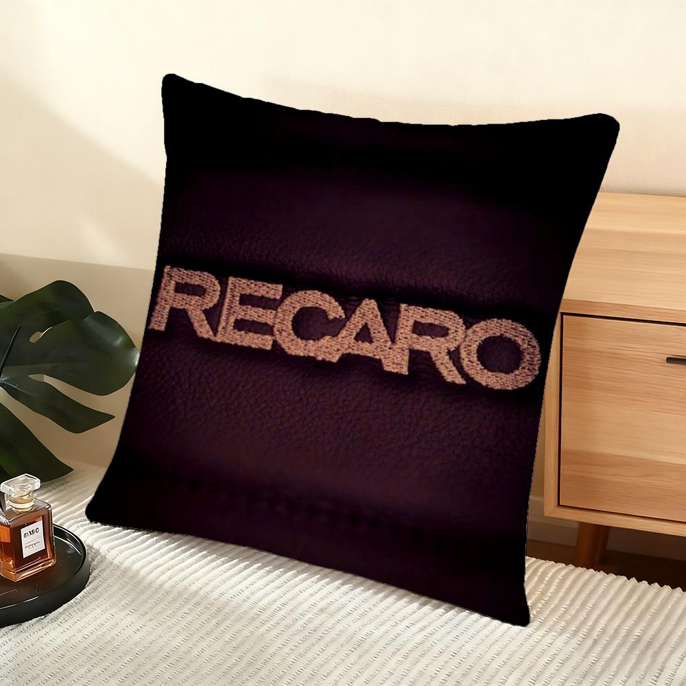 Cushion Cover Silky Short Plush Home Sofa Cushion Cover - Invisible Zipper Home Decoration Cool Anime Cartoon R-Recaro