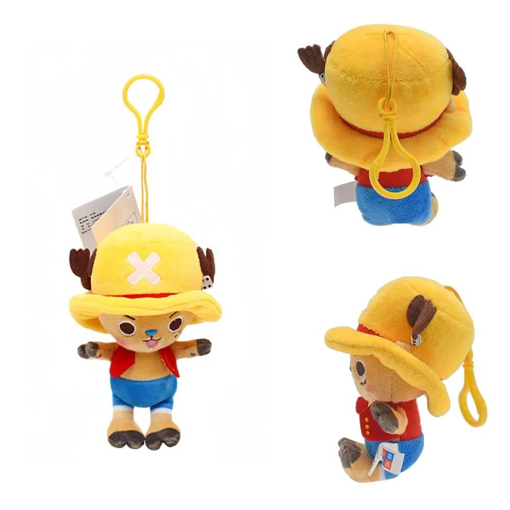 One Piece Original Plush Pendant Doll Luffy Toy Tony Anime Keychain Soft Stuffed Backpack Ornaments Toy 12cm