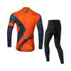 Мужские комплекты для езды на велосипеде с длинными рукавами, одежда для защиты от пота, костюмы с 3D набивкой, подушка для велоспорта, трикотажные изделия для велоспорта