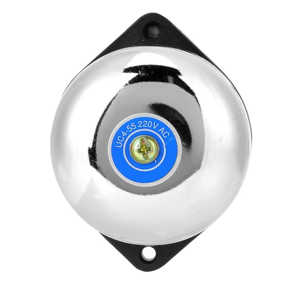 Сигнал времени 2-дюймовый электрический звонок Внутренний ударный тип Нержавеющая сталь Пожарный сигнал Глушитель 220В 5Вт Без искр Электрический звонок Дом