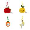 Charming Apple Plush Keychain With Short Plush For Youthful Backpack Accessories