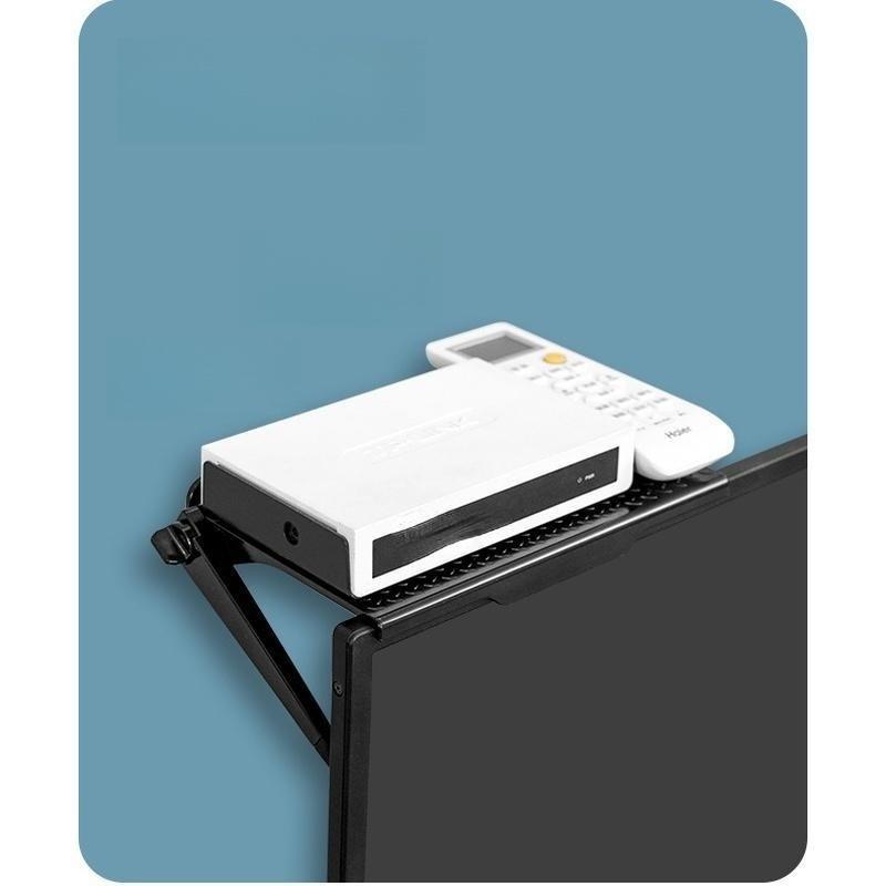 Товарная стойка для телевизора, монитора, органайзера, верхней полки для хранения экрана, практичного домашнего хранения, компьютерного офиса, многофункционального органайзера