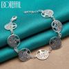 925 Sterling Silver Wedding Fashion Jewelry For Women Men Bracelets