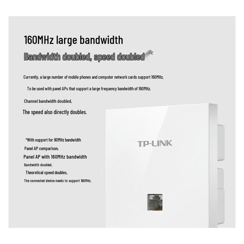 TP-LINK AX3000 Dual-Band WiFi 6 Mesh PoE Panel AP CN plug (adapter included)