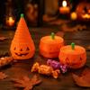 Portable Holiday Gifts 3D Printed Halloween Pumpkin Fidget Toy Retractable Spiral Stress Relief Educational Sensory Toys Ornament Flexible