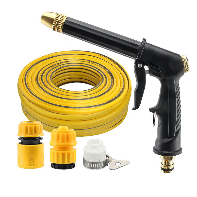 High-Pressure Car Wash Gun: Household Explosion-Proof Hose & Garden Nozzle Set for Cleaning Surfaces