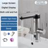 3400W Stainless Steel Instant Heating Faucet In The Bathroom Digital Display Electric Faucet Cold and Hot Dual-purpose Ceramic Valve Core Faucet