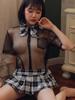 JIMIKO сексуальное студенческое прозрачное нижнее белье женское эротическое прозрачное униформа моряка школьная одежда для девочек костюмы для косплея нижнее белье