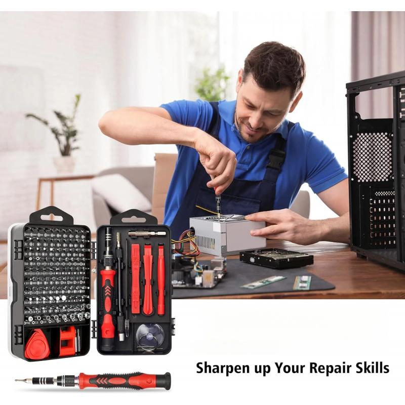 115 в 1 набор прецизионных отверток профессиональный магнитный набор инструментов для ремонта телефона компьютера часов ноутбука