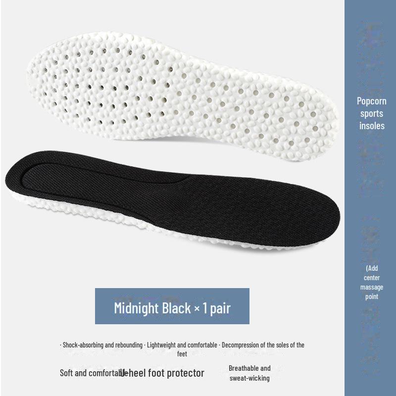 Дышащие амортизирующие стельки унисекс: Антизапах, впитывает пот, мягкая подошва для облегчения боли, идеально подходит для спорта, лета и военных тренировок