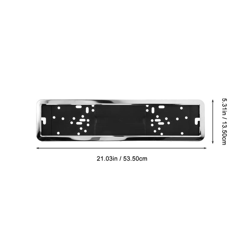 Stainless Steel License Plate Frame For Eu Bracket Scratch Resistant Durable Metal Car Plate Frame LicensePlate Holder Exterior