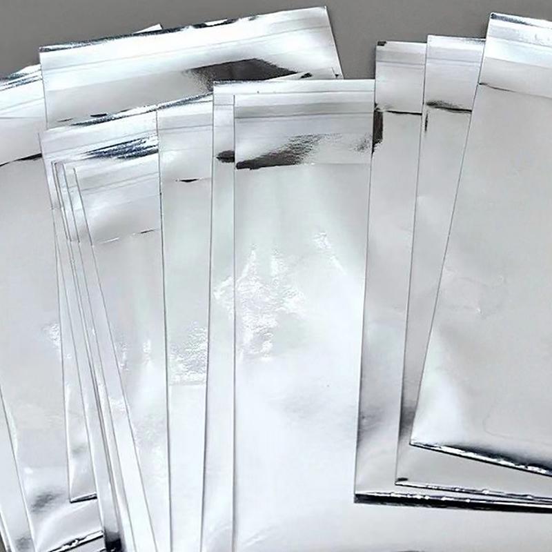 50 шт. зеркальные серебряные чехлы для фотокарточек самоклеящиеся обложки для карточек Idol Photo Packaging Bag самозапечатывающийся пакет протектор для подарочных карт