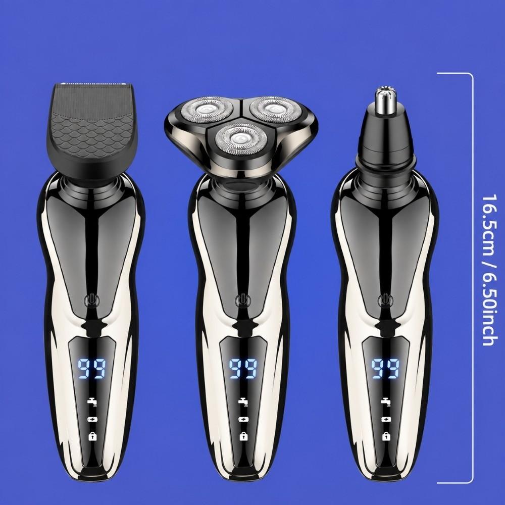 Whole Body Washable Beard Trimmer Triple Shaving Heads 4 In 1 Shaver Electric Shaver Hair Cutting