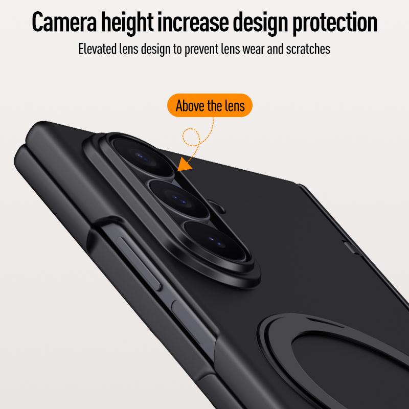 Чехол для Samsung Galaxy Z Fold 7 Роскошный с кольцом-подставкой для Magsafe Магнитные защитные чехлы для Samsung Z Fold7 Fold7 Задняя крышка