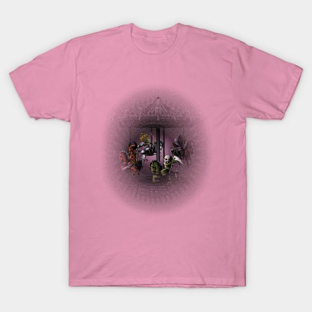 T Shirt Women Apocalypse Carousel Harajuku Print Kawaii Tshirt Summer Short Sleeve Female T-Shirt Top Tee