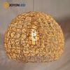 JOYINLED Современный ротанговый люстра 25 см Сельский фермерский подвесной светильник Плетеная абажур Гостиная Домашний декор Осветительные приборы