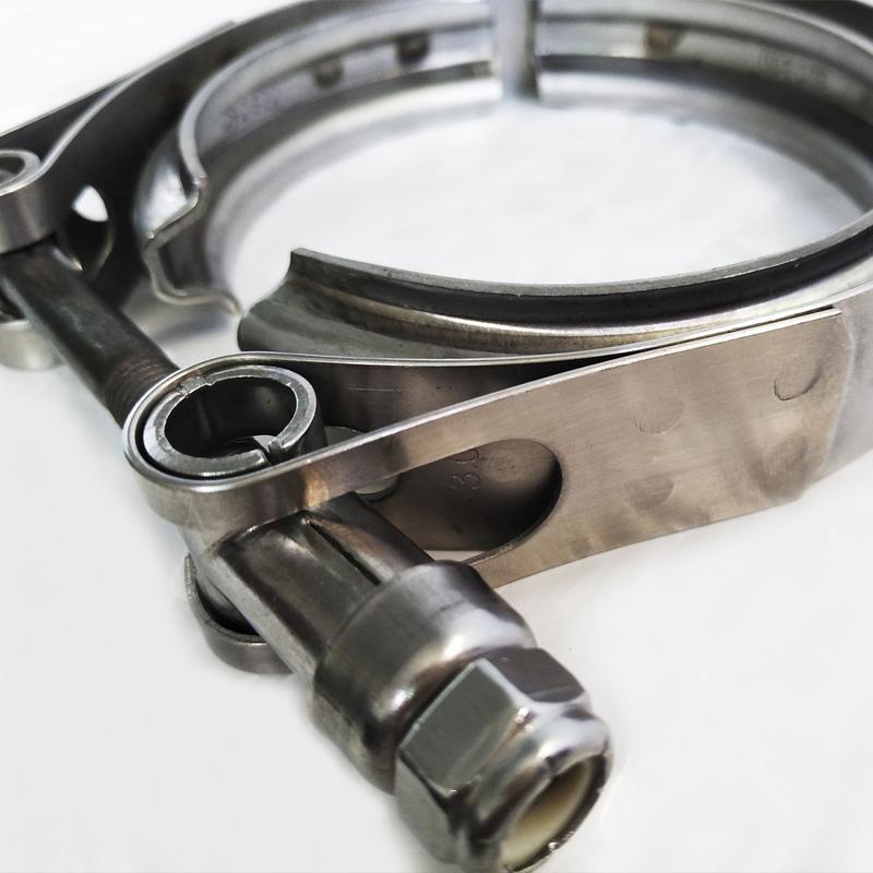 ZUCZUG from 1.5 Inch to 6.0inch SS304 Anti-Rust Temperature Resistance Exhaust V Band Clamp (Clamp Only, NO Flange Included)