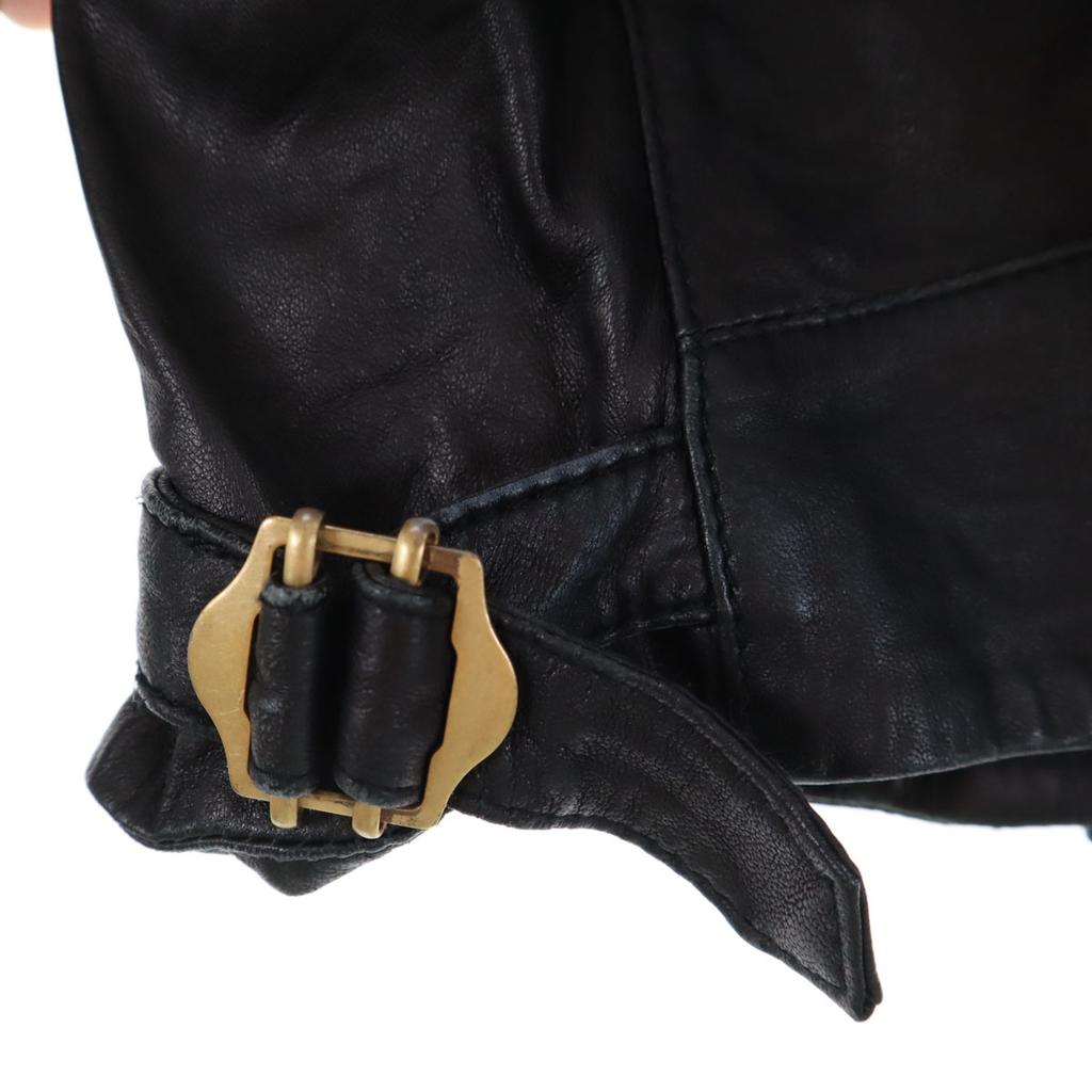 Armani Exchange Leather Jacket S Black Women Used