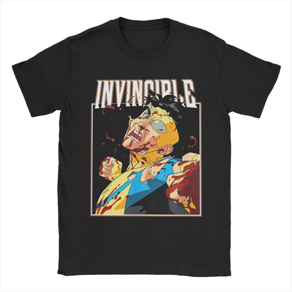Мужская женская футболка Invincible 100% хлопок модная футболка верхняя одежда