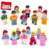 Городские Минифигурки Строительные Блоки Маленькие Люди Куклы Пластиковые Игрушки для Девочек