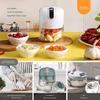Electric Mini Garlic Chopper,Food Processor,Portable Cordless Garlic Mincer Masher,Meat Grinder